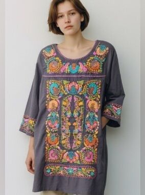 Sister Mary Mexican Inspired Embroidered Dress/ Tunic